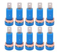 Sourcingmap Lot de 10 connecteurs pour prise banane pour instrument électronique Bleu 4 mm