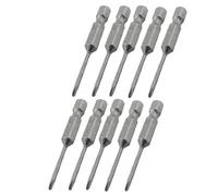 sourcingmap Lot de 10 embouts de tournevis magnétiques cruciforme PH00 1/4" 1/4" Longueur 50 mm 2 mm
