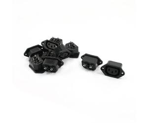 sourcingmap Lot de 10 équerres de fixation du Panneau: IEC320 C13 Prise adaptateur AC 250 V 10 A