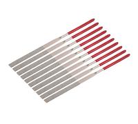 Sourcingmap Lot de 10 limes aiguilles diamantées plates Grain 150 3 x 140 mm
