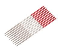 Sourcingmap Lot de 10 limes aiguilles diamantées rondes Grain 150 3 x 140 mm