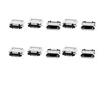 Sourcingmap Lot de 10 Micro USB Type B SMT 5 Broches Femelle fiche Jack Prise