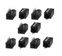 Sourcingmap Lot de 10 Protections 4 Broches/Prise Jack 3,5 mm stéréo Connecteur PCB Support