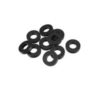 sourcingmap Lot de 10 rondelles plates en caoutchouc de 18 mm de diamètre extérieur 9 mm ID 4 mm d'épaisseur pour robinet tuyau d'eau