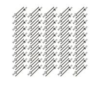 Sourcingmap Lot de 100 rivets aveugles à tête fraisée en aluminium 3,2 mm x 9 mm