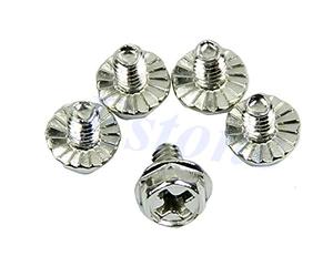 Sourcingmap Lot de 100 vis à tête hexagonale 6/32 pour boîtier PC Disque dur Carte mère