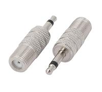 Sourcingmap Lot de 2 adaptateurs mono mâles 3,5 mm vers connecteur audio stéréo femelle M/F