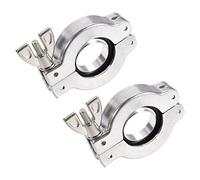 Sourcingmap Lot de 2 colliers de serrage sous vide en aluminium KF25 avec anneau central pour virole TC 53 x 31 mm