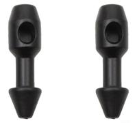 Sourcingmap Lot de 2 connecteurs en plastique pour tubes en latex de 1,5 à 3 mm et cordon de 1,5 mm Noir
