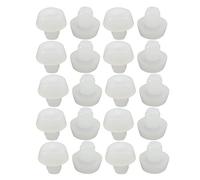 Sourcingmap Lot de 20 5 mm en caoutchouc Blanc Round plug Chaise Table Pieds de meubles capuchon protecteur de Couvertures