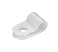 Sourcingmap Lot de 20 en nylon Organiseur R-Type Serre câble cordon Clips pour fils de gestion 4,8 mm Blanc Uc-0.5