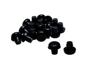 Sourcingmap Lot de 20 patins anti-collision en verre 8 mm Noir