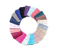 Sourcingmap Lot de 22 extensions de soutien-gorge à 3 crochets 3 rangées de couleurs assorties
