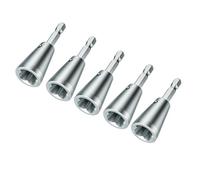 Sourcingmap Lot de 3 à 5 outils de torsion pour perceuse électrique Connecteur parallèle 5,9 cm Acier moulé Argenté