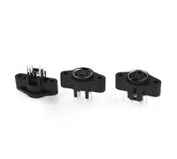 Sourcingmap Lot de 3 Mini-DIN S-Video 4 Broches Femelle Adaptateur connecteur Prise Jack