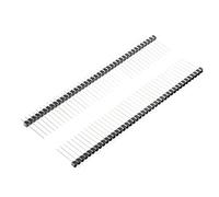 Sourcingmap Lot de 30 connecteurs droits à une rangée de broches pour bouclier de prototype Arduino 2,54 mm 40 broches 16 mm