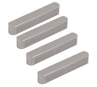 Sourcingmap Lot de 4 clés en acier inoxydable 304 Argenté 30 x 5 x 5 mm