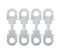 sourcingmap Lot de 4 fusibles plats de voiture 80 A en métal argenté CC 32 V