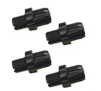 Sourcingmap Lot de 4 vis de réglage pour câble de frein M10 pour VTT, vélo de route et VTT Noir/argenté