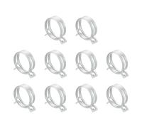 Sourcingmap Lot de 5 colliers de serrage pour tuyau à vide en silicone et carburant, 40 mm à basse pression pour tuyau d'huile automobile, argent