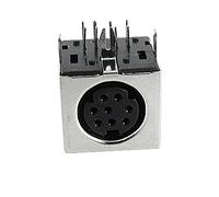 Sourcingmap Lot de 5 Embouts de Rechange 8 Broches PCB S-Vidéo Mini Din à Douilles