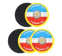 Sourcingmap Lot de 5 patins de ponçage à dos auto-agrippant de 15,2 cm avec filetage 5/16"-24 pour ponçage diamant, finition, polissage, orange