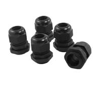 Sourcingmap Lot de 5 Presse-étoupes étanches en Plastique Noir PG13.5