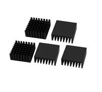 Sourcingmap Lot de 5 Refroidisseur en Aluminium Radiateur Chaleur évier 25mm x 25mm x 10mm
