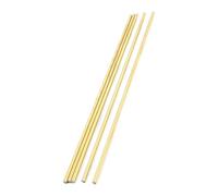 sourcingmap Lot de 5 Tige Laiton 200 mm x 3 mm rondes doré pour tour CNC