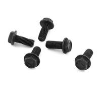 sourcingmap Lot de 5 vis à filetage inversé noir métallisé de 7 mm de diamètre pour machine