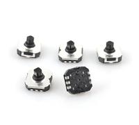 sourcingmap Lot de 5 x 7 mm x 7 mm 6 broches 5 Way Surface Mounted Devices SMT momentané bouton poussoir interrupteur