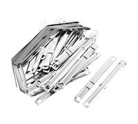 sourcingmap Lot de 50 dossiers en métal argenté à documents papier clip attache