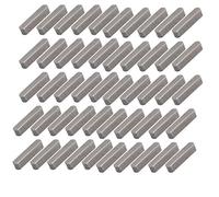 Sourcingmap Lot de 50 porte-clés en acier carbone Gris 14 mm x 3 mm