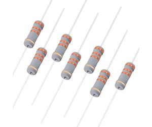 Sourcingmap Lot de 50 résistances 33 K Ohm 2 W 5% de tolérance en film de carbone, plomb axial, 4 bandes pour projets électroniques de bricolage et expériences électroniques