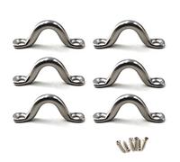 Sourcingmap Lot de 6 poignées à œillet M10 en acier inoxydable 304 avec vis