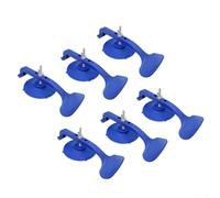 Sourcingmap Lot de 6 serre-joints en caoutchouc ABS Bleu 30 mm