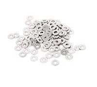 sourcingmap M2.5x6mmx0.5mm Rondelle Plate en Acier Inoxydable Rond pour Vis à Boulon 100Pcs