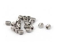 sourcingmap M2 x 2 mm Cup point Douille hexagonale Lot Vis sans tête 20 pcs pour levier