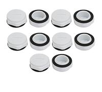 Sourcingmap® M20 en nylon fileté mâle presse-étoupe Extrémité de vis de couverture gris 10 pcs