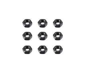 Sourcingmap® M3 en acier carbone Grade 8 hexagonale Écrou hexagonal Noir 100 pcs