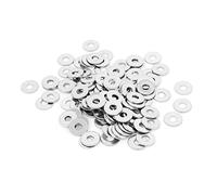 sourcingmap M4x12mmx1 mm Rondelle Plate en Acier Inoxydable Rond pour Vis à Boulon 100Pcs