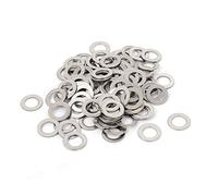 sourcingmap M5x9mmx0.5mm Rondelle Plate en Acier Inoxydable Rond pour Vis à Boulon 100Pcs