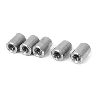 sourcingmap M6 Insert fileté Tube adaptateur connecteur rond en acier inoxydable 304 Nuts 5 pcs