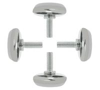 Sourcingmap M6 x 15 x 30 mm Patins à visser pour meubles, protection de sol réglable pour pieds de machine d'armoire Lot de 4