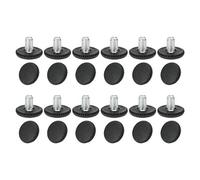 Sourcingmap M8 x 10 x 25 mm Pieds de nivellement réglable Leveller Sol protecteur pour meubles de maison Chaise Table jambe Lot de 24