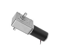 sourcingmap Moteur à double arbre à vis sans fin DC 12 V 35 tr/min Moteur à réduction de vitesse à couple élevé avec boîte de vitesses en métal