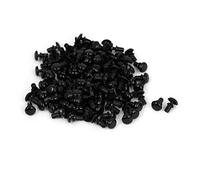 sourcingmap Panneau 3mm Diamètre du fond en nylon Clips Poussoir Curseur Rivets 100