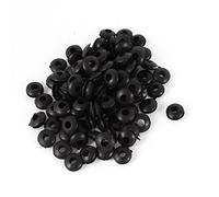 sourcingmap Passe Fil Caoutchouc Oeillet Passe Câble Double face anneau 4 mm Dia 100pcs