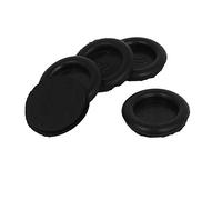 sourcingmap Passe Fil Caoutchouc Oeillet Passe Câble Noir fermé trou 22mm 5pcs