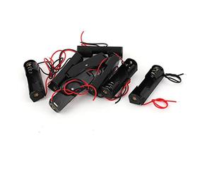 Sourcingmap® Plastique 1 x 1.5V Piles AA Support pour Boîtier Récipient 8Pcs Noir